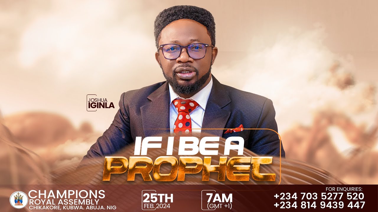 IF I BE A PROPHET LIVE WITH JOSHUA IGINLA