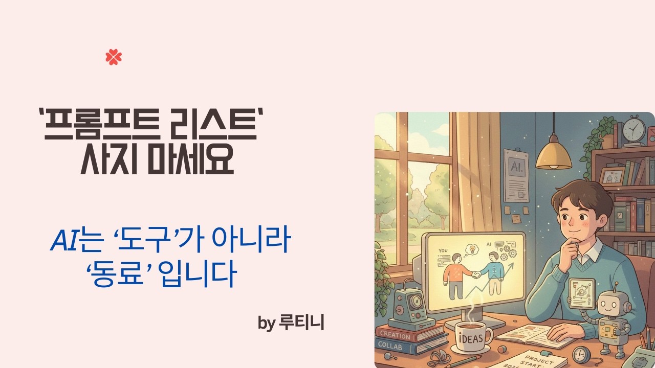 프롬프트 복사 붙여넣기는 이제 그만! AI와 진짜 협업하는