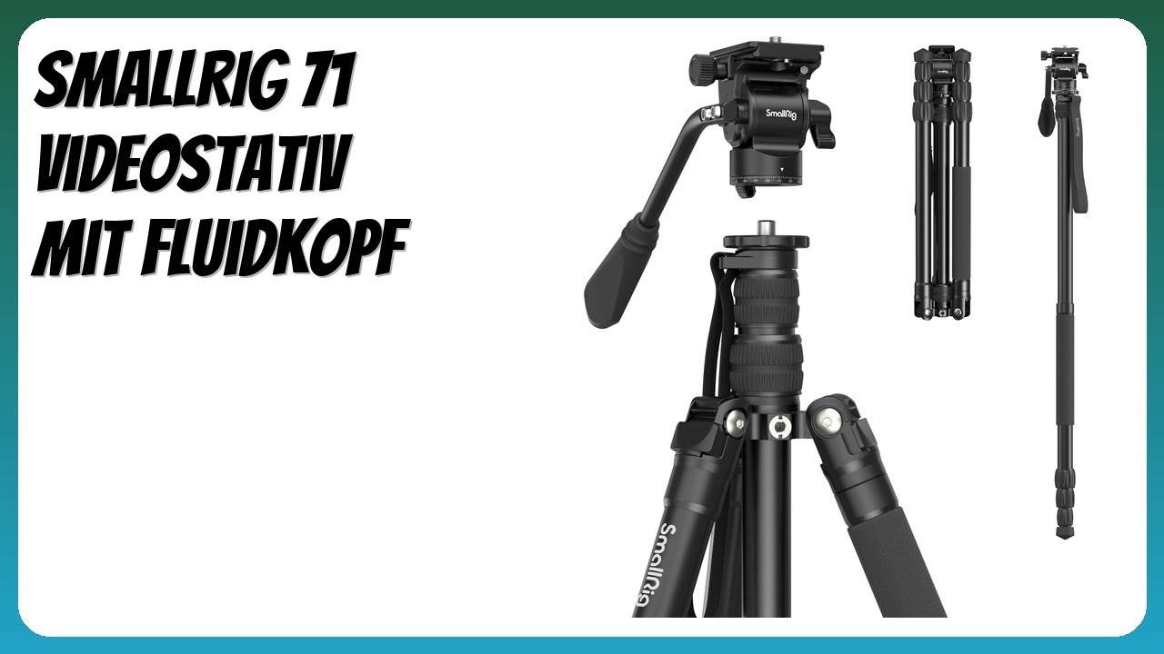 BEWERTUNG (2026): SMALLRIG 71 Videostativ mit Fluidkopf. Infos