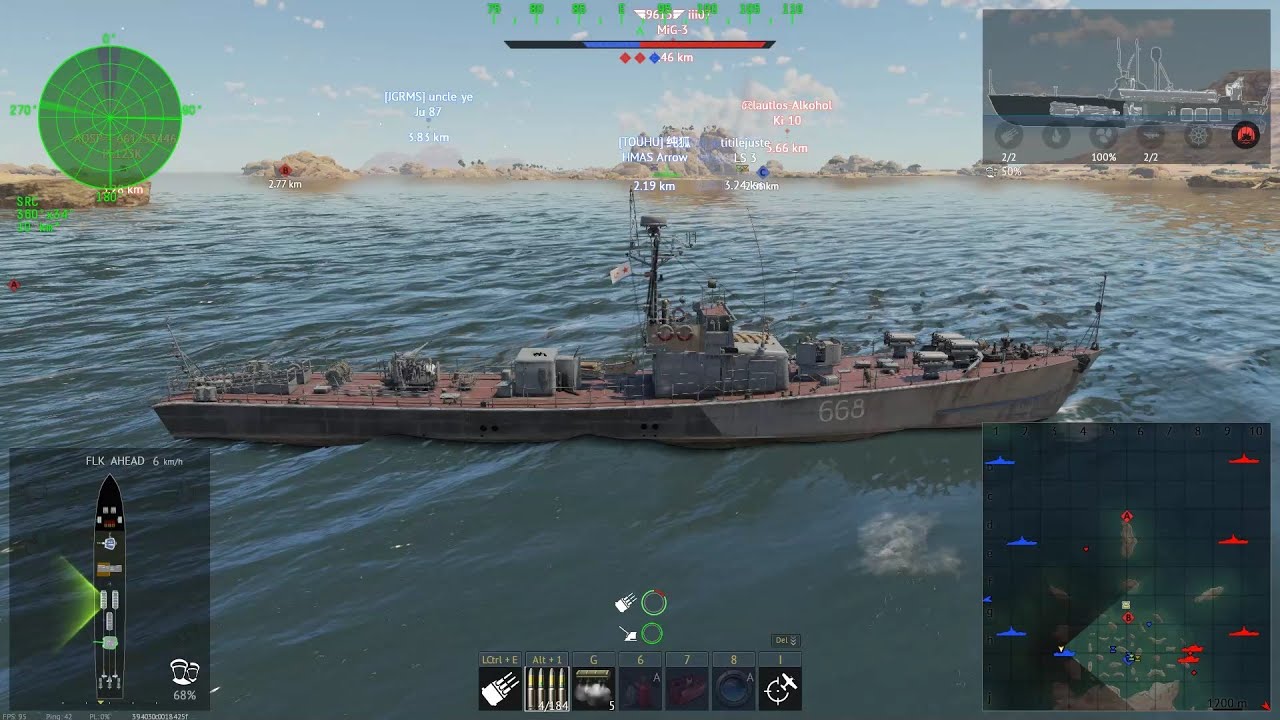 War Thunder; MPK Pr.201K; Very good boat with unique and powerful 45 mm gun; Naval Arcade