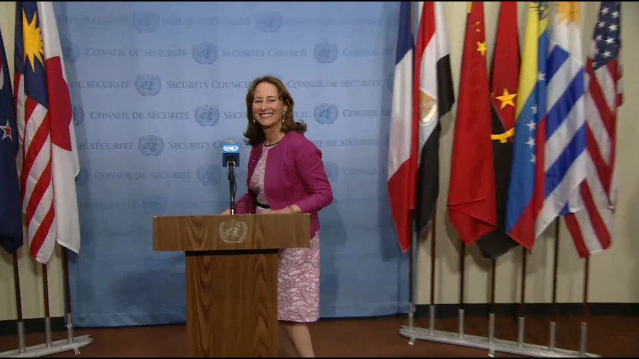 Conférence de presse avec Ségolène Royal au siège de l'ONU