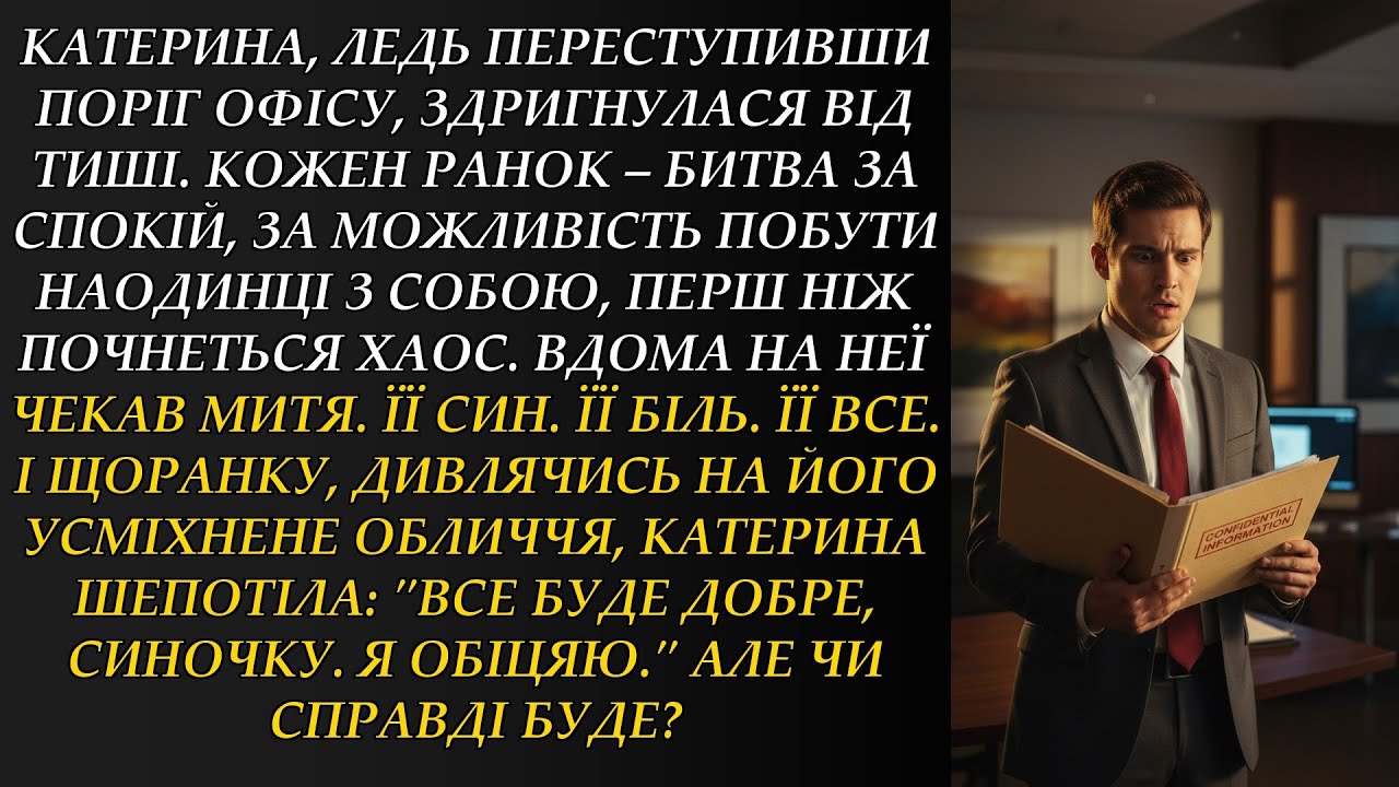 Катерина, ледь переступивши поріг офісу, здригнулася від тиші. Кожен ранок – битва за спокій,