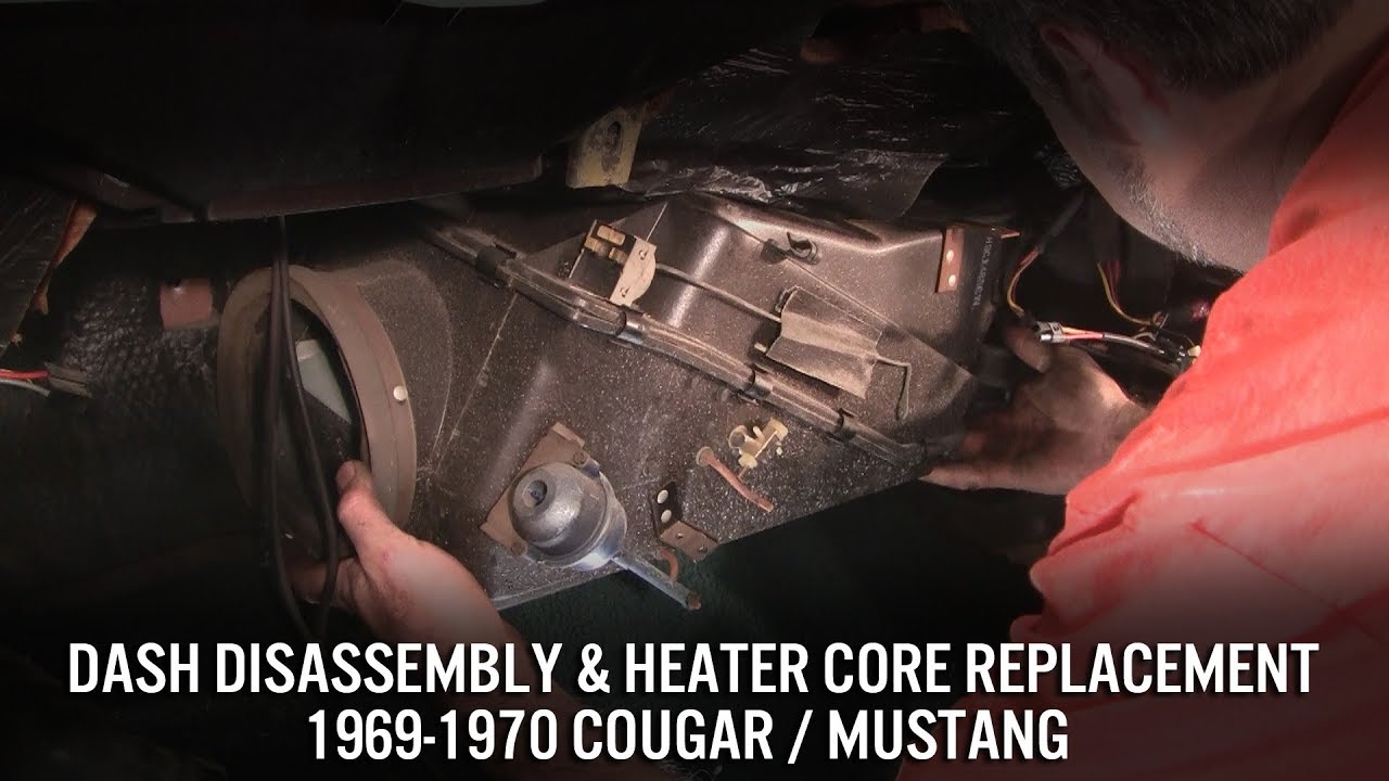 Замена радиатора отопителя и разборка панели приборов — Cougar/Mustang 1969–70 годов — обновлено