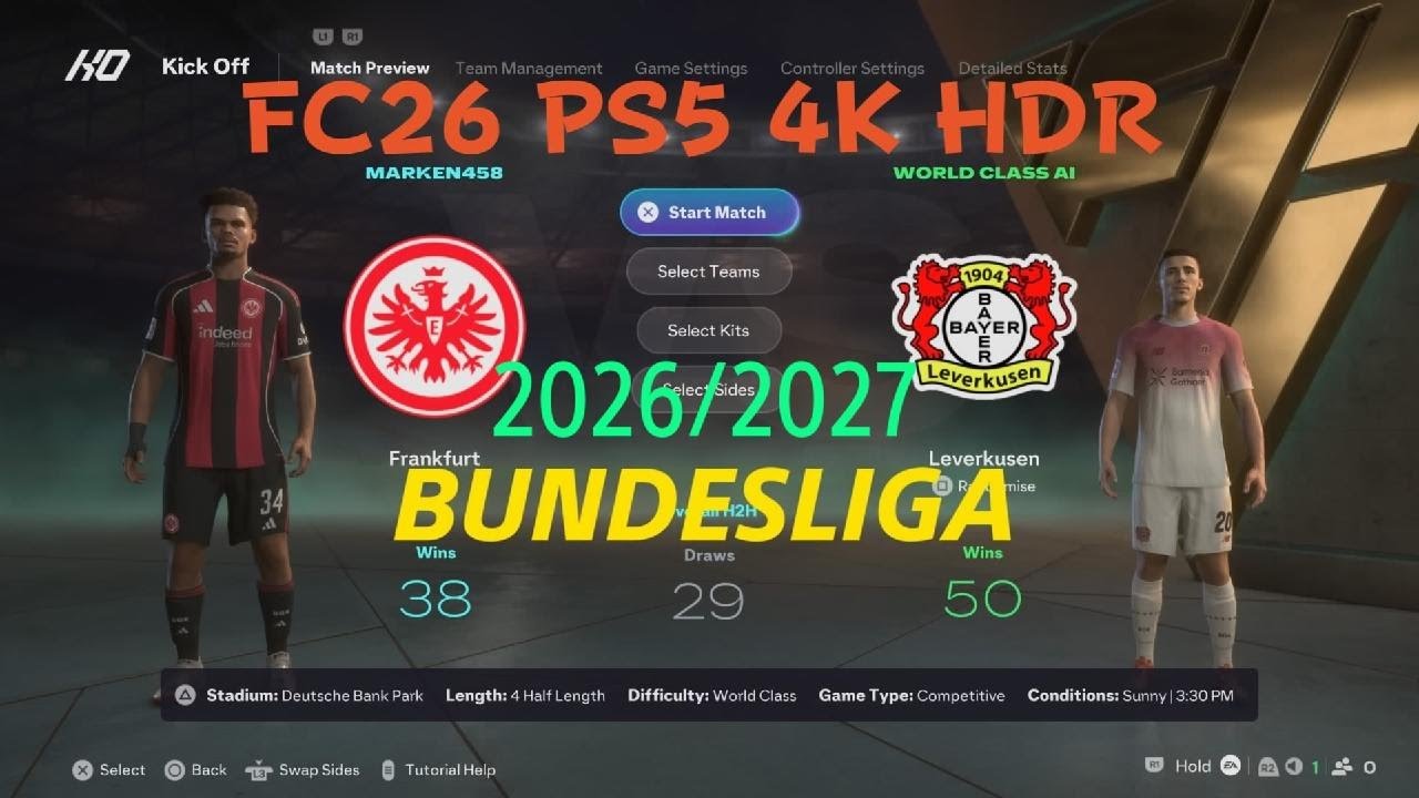 EA SPORTS FC 26* Eintracht Frakfurt vs Bayern Leverkusen 