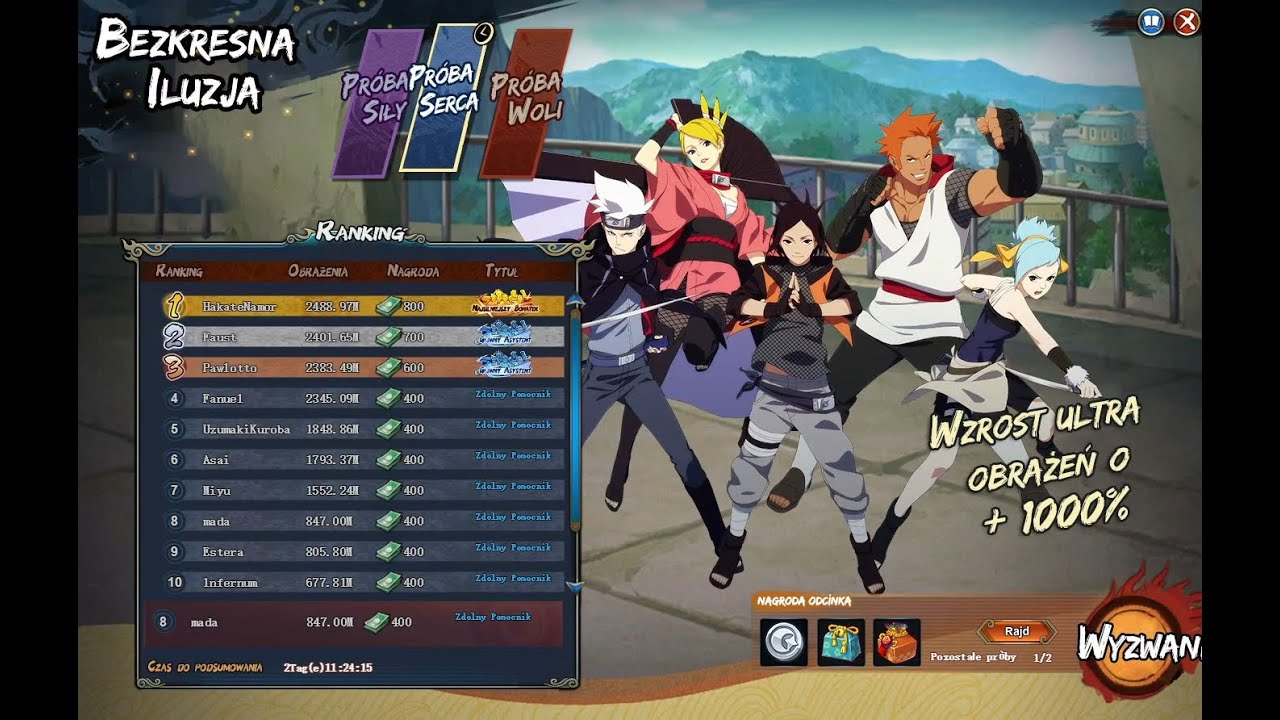Naruto Online -❄️BEST TEAM for infinite Illusion Trial of Heart 2024/2025❄️