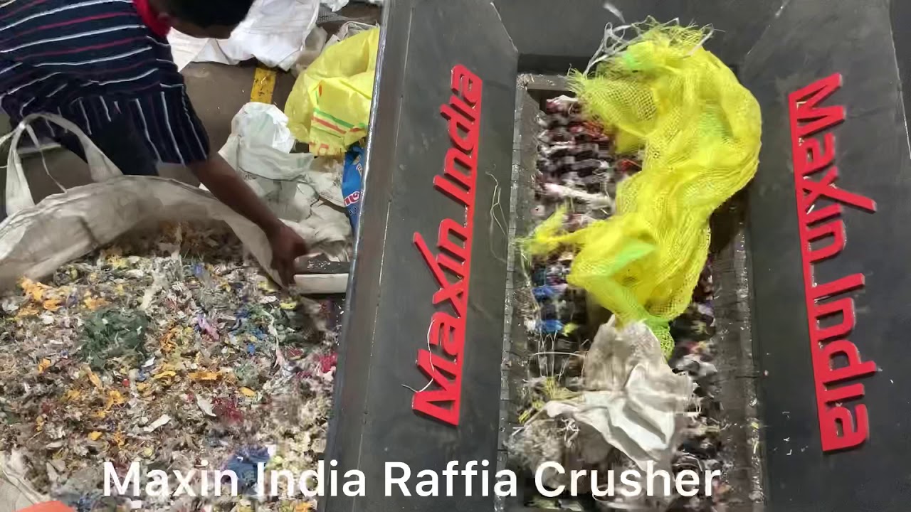 Raffia Crusher, PP Bags Shredder, PP bags Crusher, 