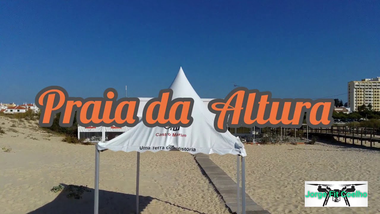 Praia da Altura/Alagoa - Algarve, Portugal - Aerial  1080p