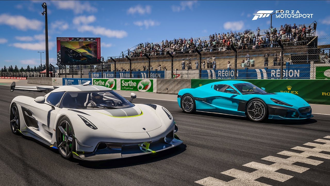Forza Motorsport Drag Race: Koenigsegg Jesko VS Rimac Nevera