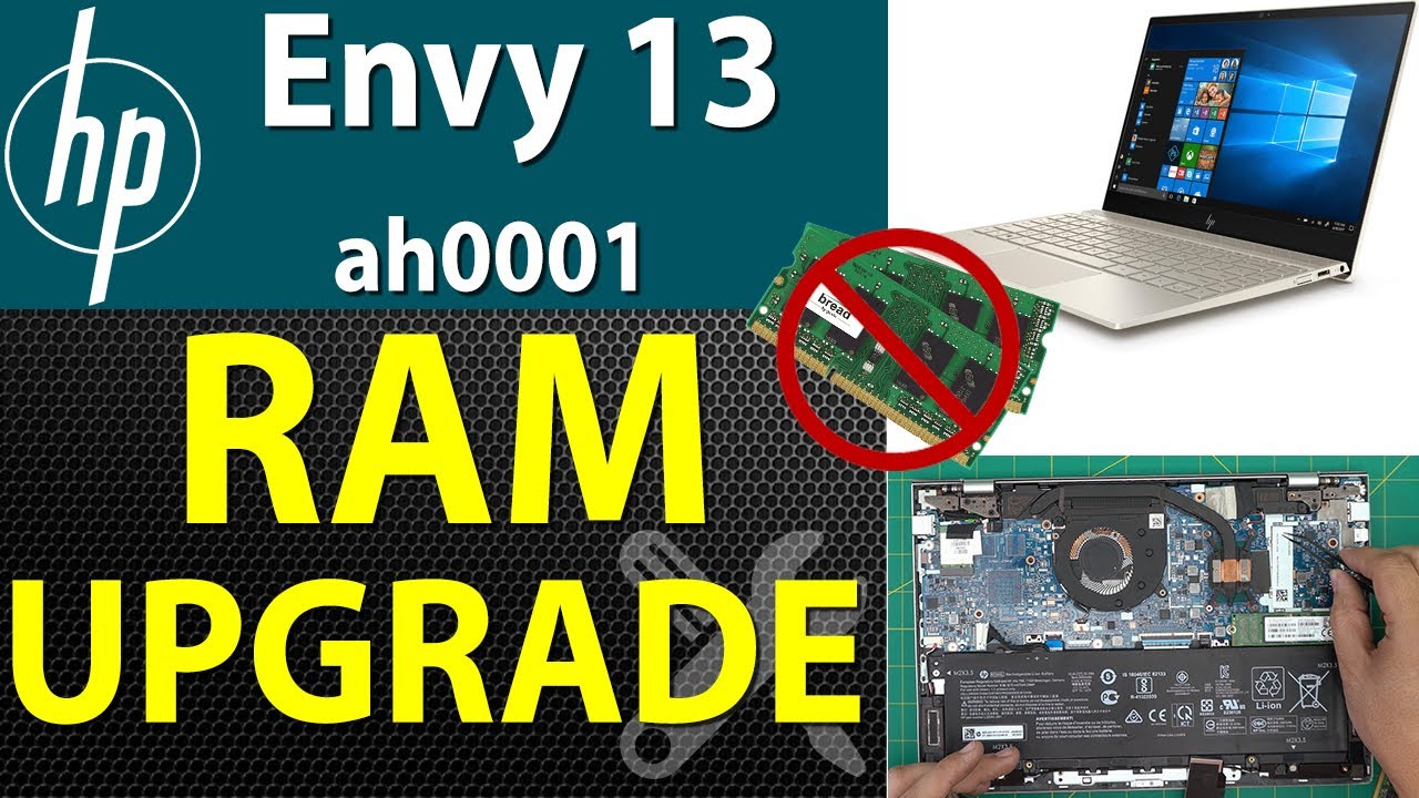 Обновление оперативной памяти на ноутбуке HP ENVY 13 ah0001 🚫 НЕВОЗМОЖНО 🚫