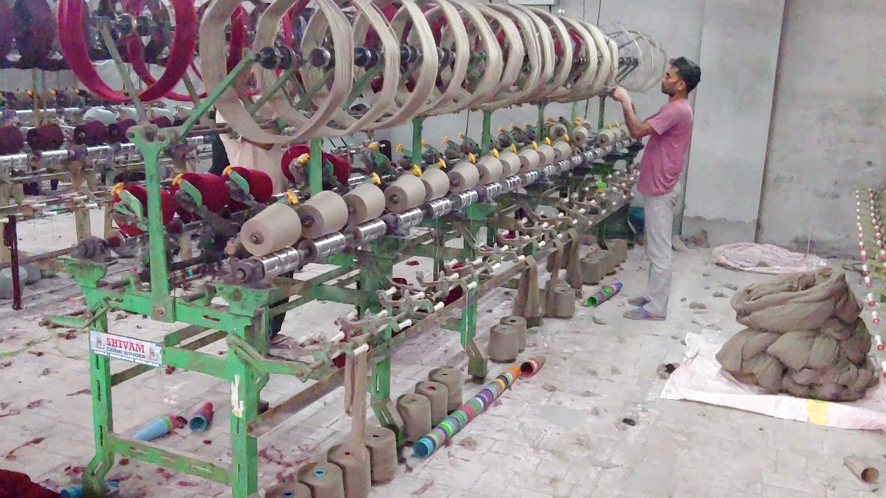 HANK TO CONE WINDER 36 Spindle machine. 9803462402 Ludhiana Punjab SHIVAM CONE WINDER.
