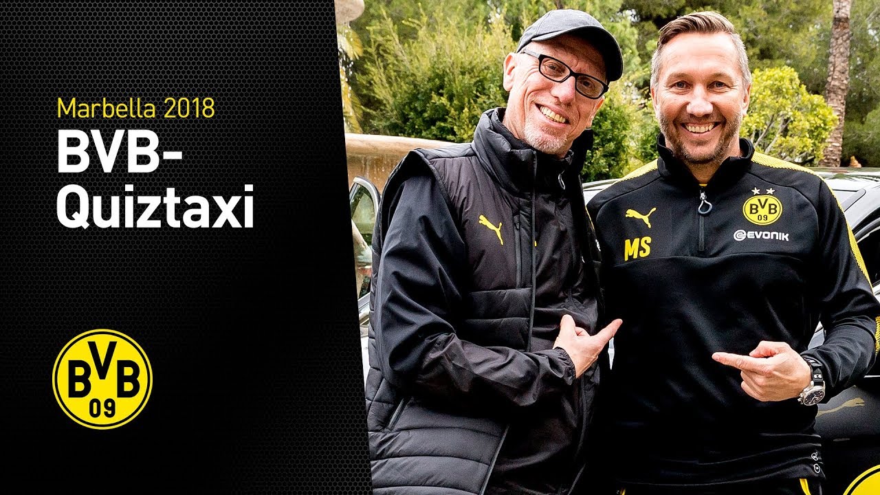 BVB-Quiztaxi | Special-Edition mit Peter Stöger & Manfred Schmid | Marbella 2018