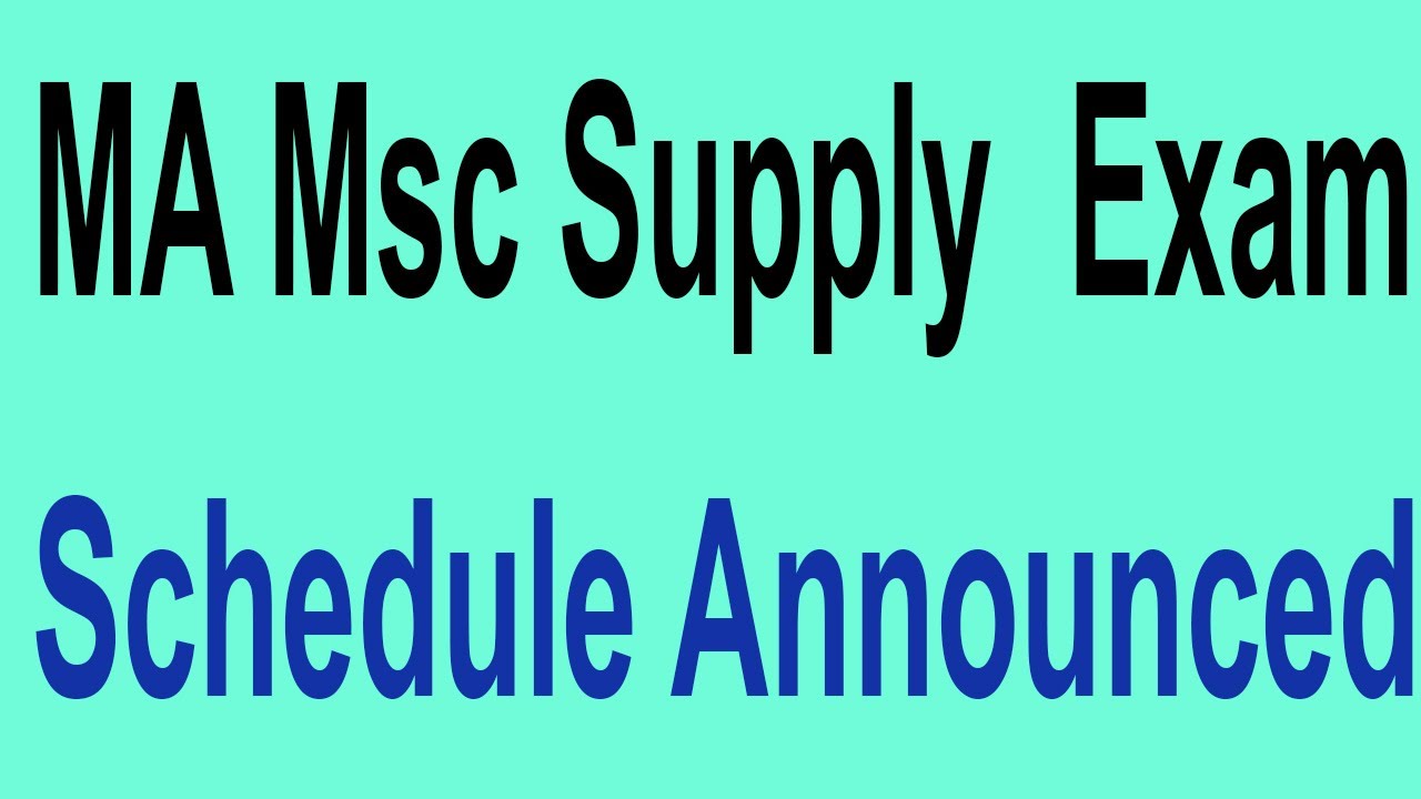 MA MSc Supply Exams Schedule Announced || Punjab University Supply Exams admission 2022 MA MSc