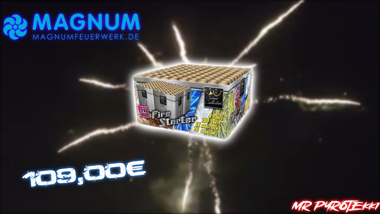 [Fire Starter 1.2 100Sh 30mm von Magnumfeuerwerk 2023/24😱😨💥]