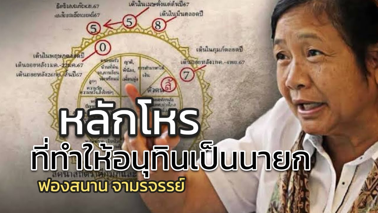 หลักโหร ที่ทำให้อนุทินเป็นนายก : ฟองสนาน จามรจรรย์ ไทยโพสต์ 15 มีนาคม 2569