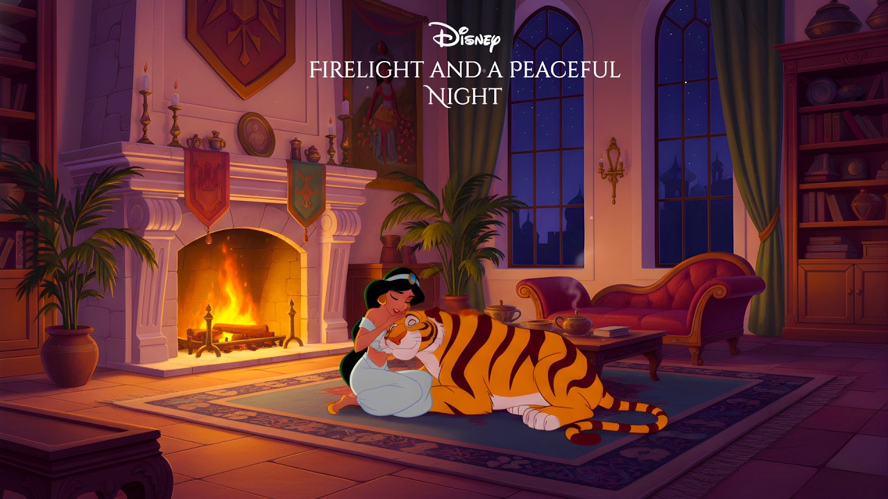 Firelight And a Peaceful Night 🌙 Orchestra Playlist (Relaxing Disney Sounds to Unwind)