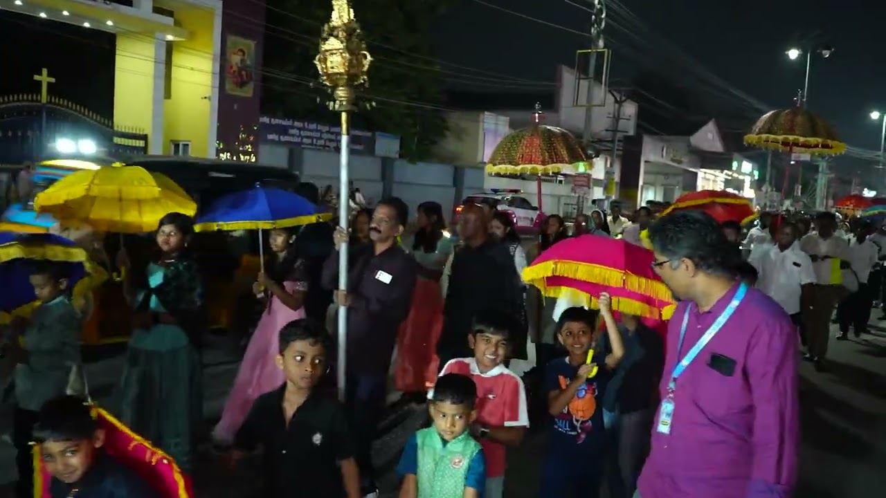 St. Mary’s Church parish FEAST Adoration, Fireworks & procession - Syro Malabar Church | Salem