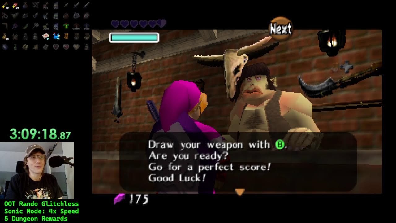 Ocarina of Time Randomizer: 4x Speed Sonic Mode