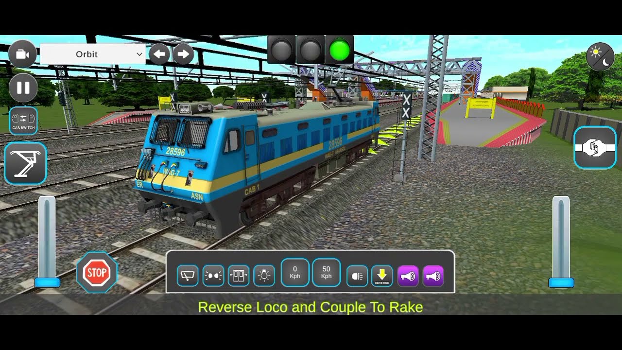Indian Train Simulator container freight train 🚂 with WAG 7 locomotive 