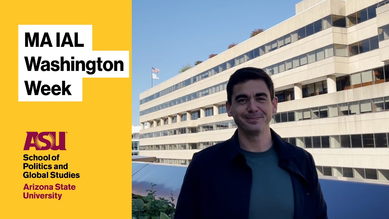 Thomas on the ASU International Affairs and Leaderships MA's Washington Week
