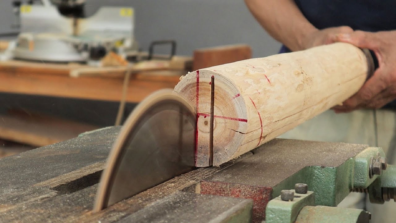 How To Make A Swing Set Out Of Monolithic Stumps // Easy DIY Woodworking Project With Simple Joints