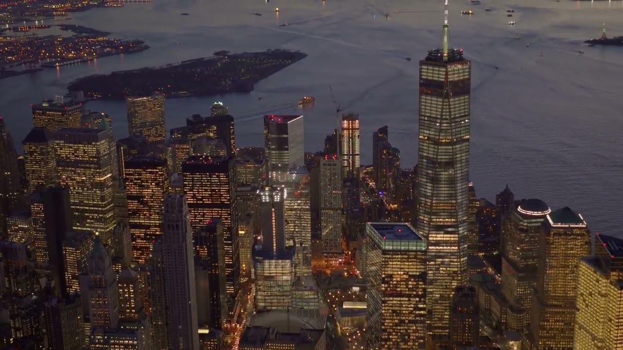 Corporate Business Office Buildings In New York City | Free Stock Footage