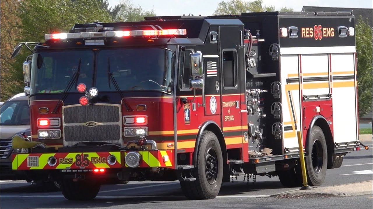 Township of Spring Fire Rescue Services Rescue Engine 85 Responding 4/26/25