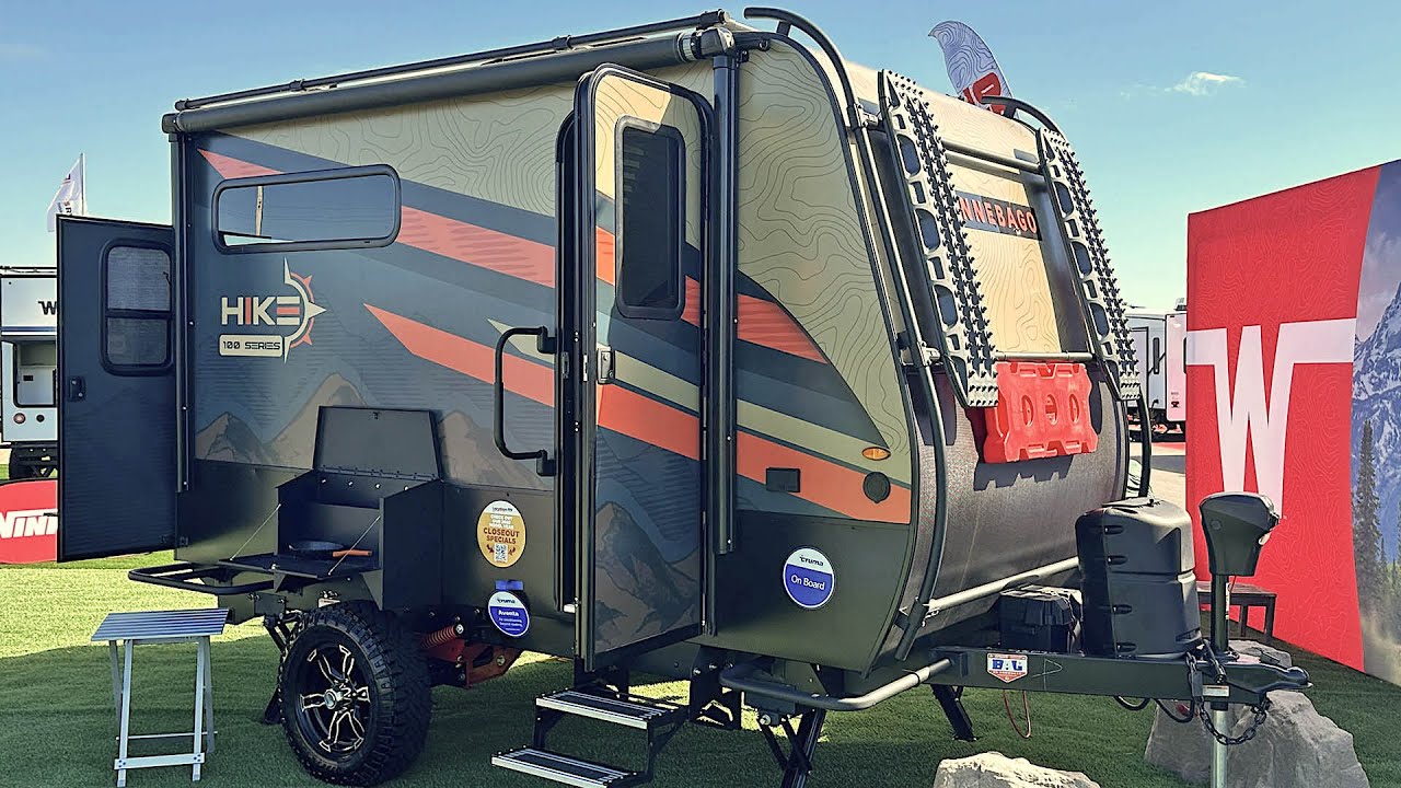 Новый лёгкий туристический прицеп | Winnebago Hike 100 FLX: полное руководство