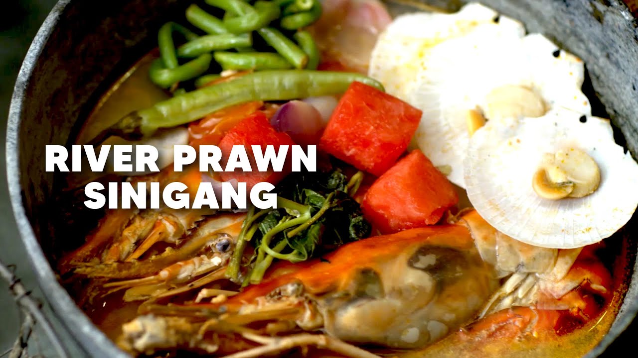Anna Olson Learns Chef Margarita Fores' River Prawn Sinigang Recipe!