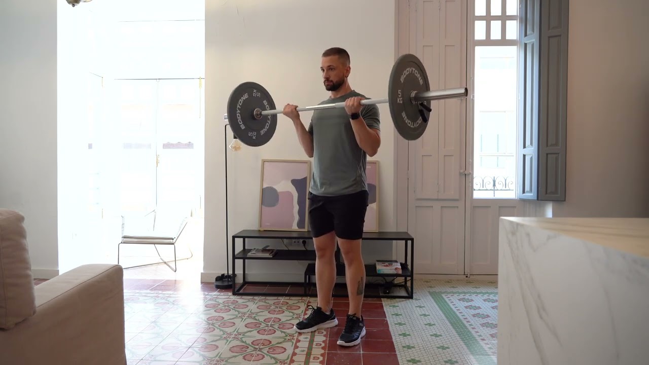 Entrenamiento con barra ol&iacute;mpica y discos de Bodytone | D180/OL