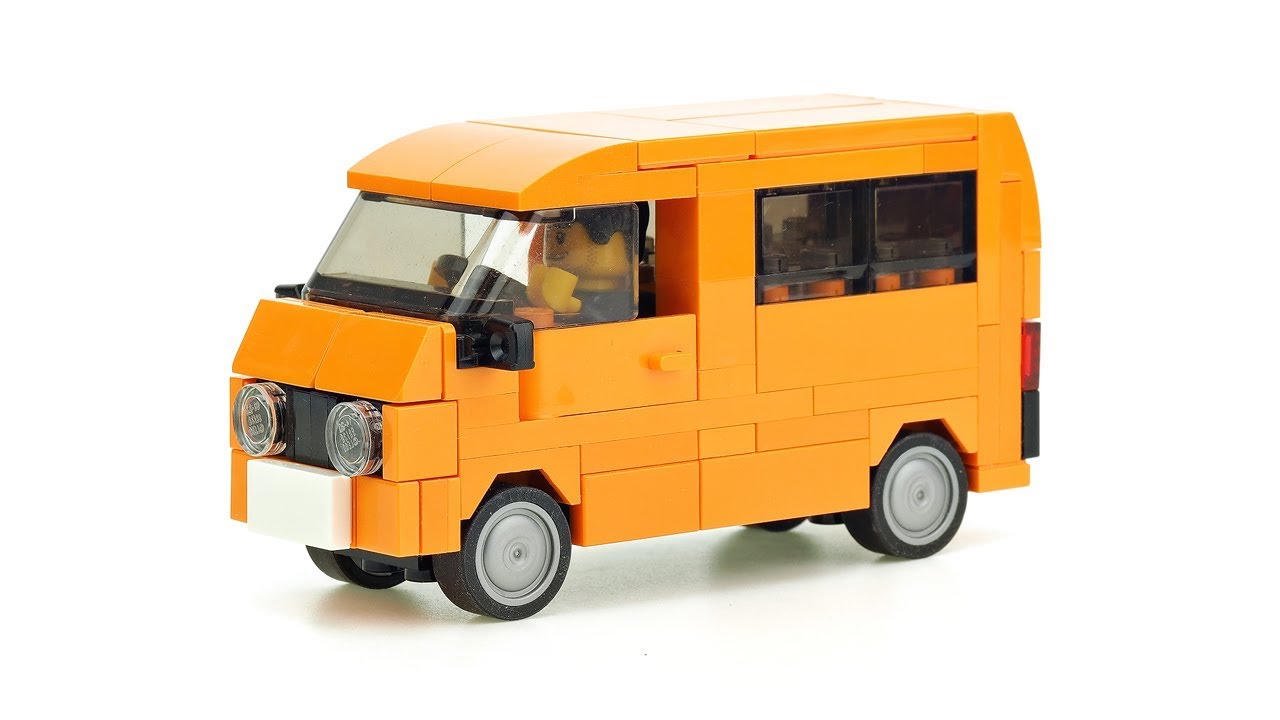 LEGO Orange Van MOC Building Instructions