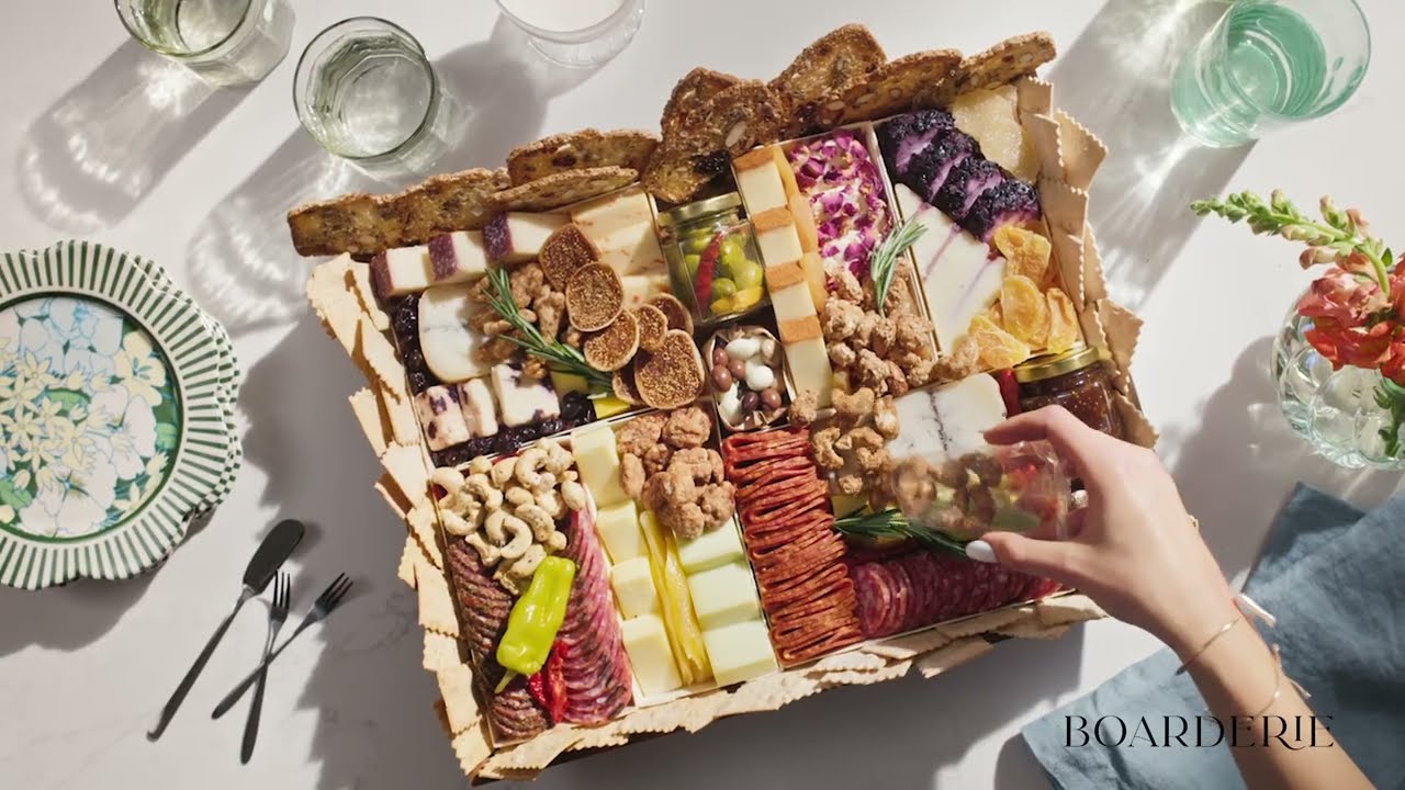 Boarderie I The Only Fully Arranged Cheese and Charcuterie Board I Perfect For Hosting