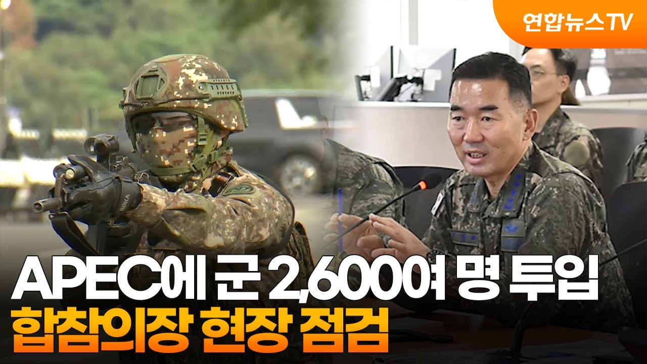 APEC에 군병력 2,600여명 투입&hellip;합참의장은 경호경비 점검 / 연합뉴스TV (YonhapnewsTV)