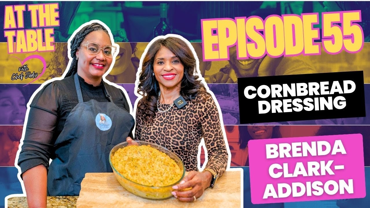 Chef Judy is making CORNBREAD DRESSING with BRENDA CLARK ADDISON