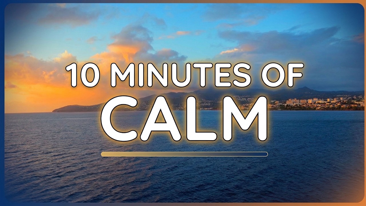 Sailing Away from Martinique at Sunset | 10 Minutes of Peaceful Ocean Views