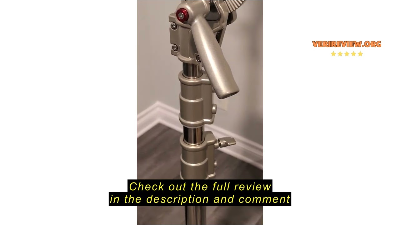 Review Neewer Heavy Duty Light Stand with Casters, Adjustable Tripod Stand with 100% Stainless Steel