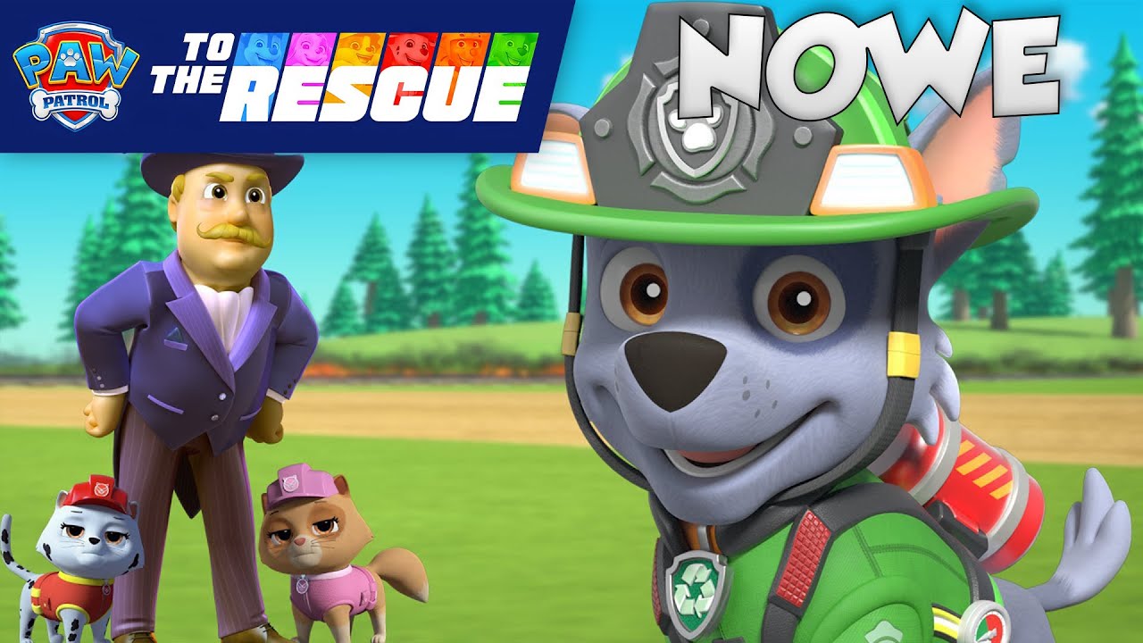 NOWE! Rocky ratuje rakietowy pociąg | PAW Patrol: Na ratunek | Psi Patrol Polski