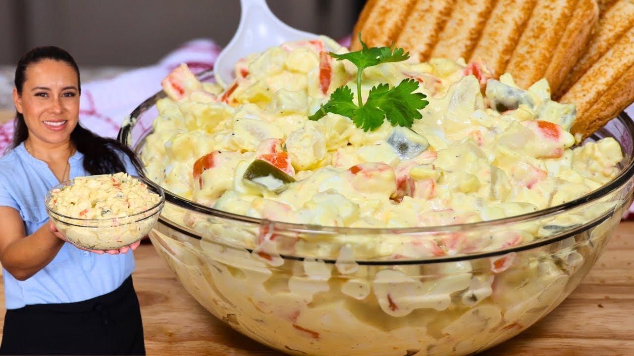 Esto lo Aprendí cuando me Casé 😯Ensalada de Papa con Huevo muy Fácil y con Pocos Ingredientes |