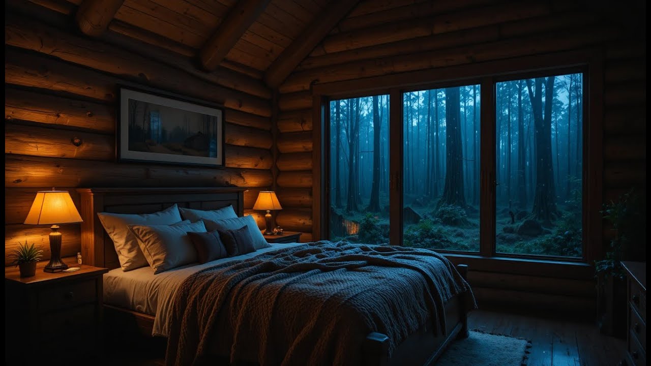 Heavy Rain on Roof at Night 🌧️ Sleep Fast, Insomnia Relief, Relaxing Rain Sounds