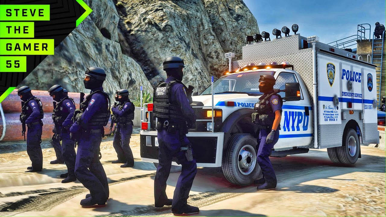 ГТА 5 | Полиция Нью-Йорка ESU SWAT | GTA 5 мод Lspdfr | 4К