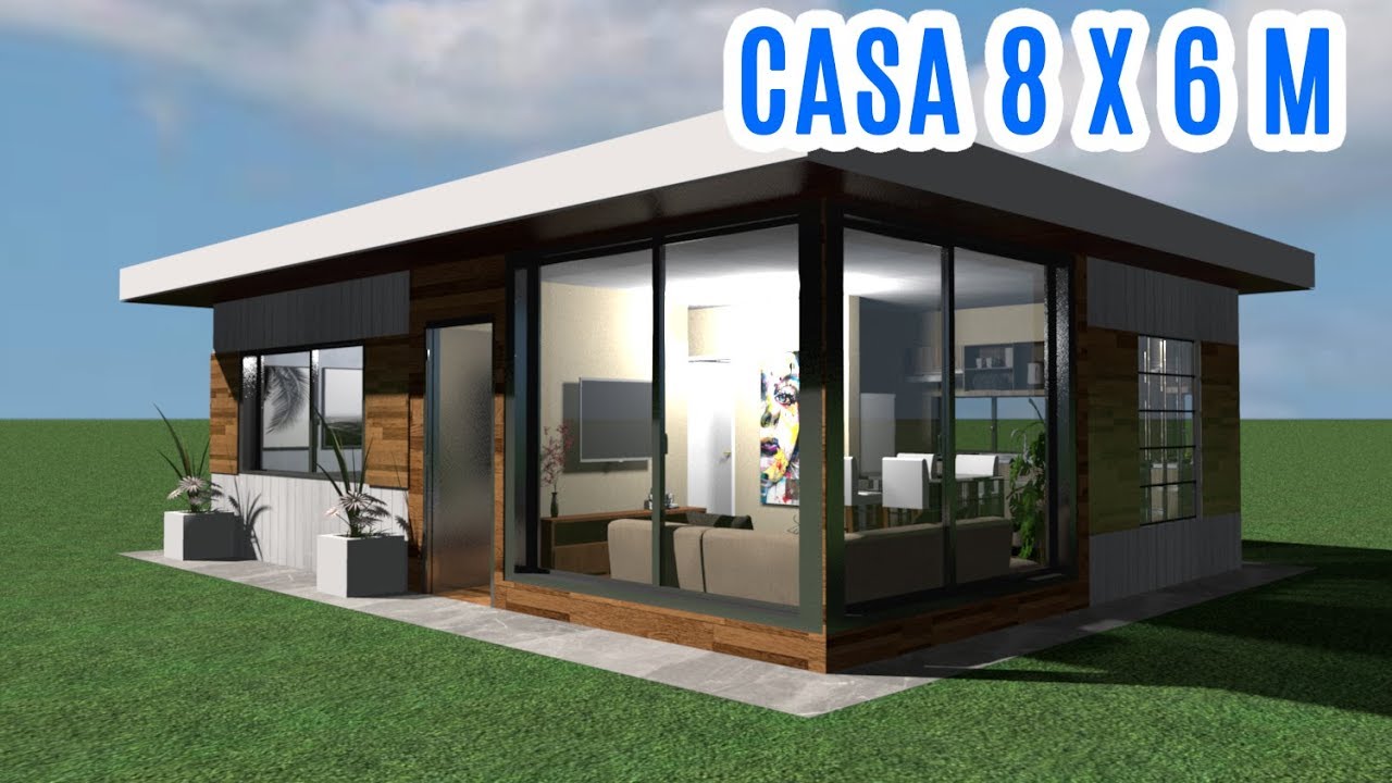 Casa 8 x 6 m / House 8 x 6 m / Rumah 8 x 6 m