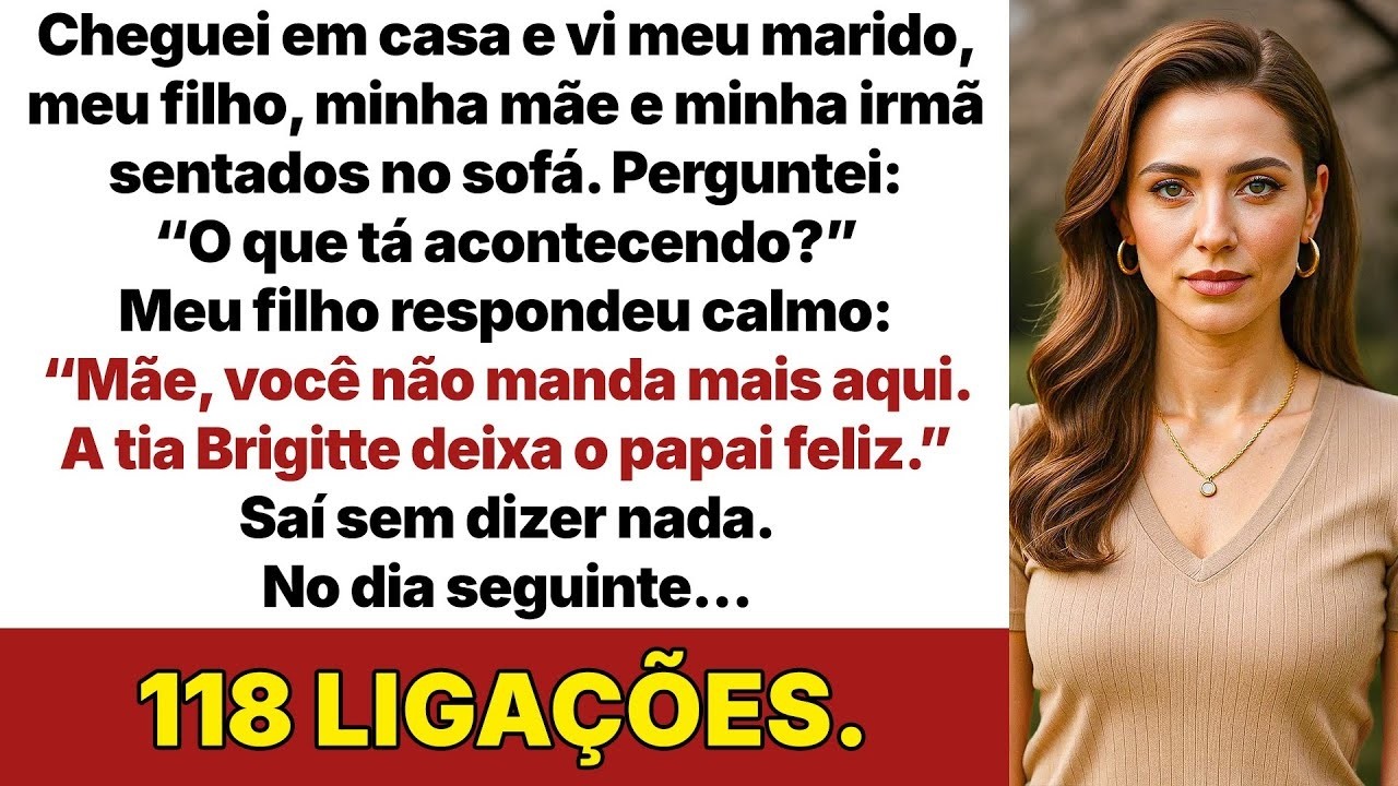 Quando cheguei em casa, minha irmã, meu marido e meu filho estavam juntinhos no sofá… e aí…