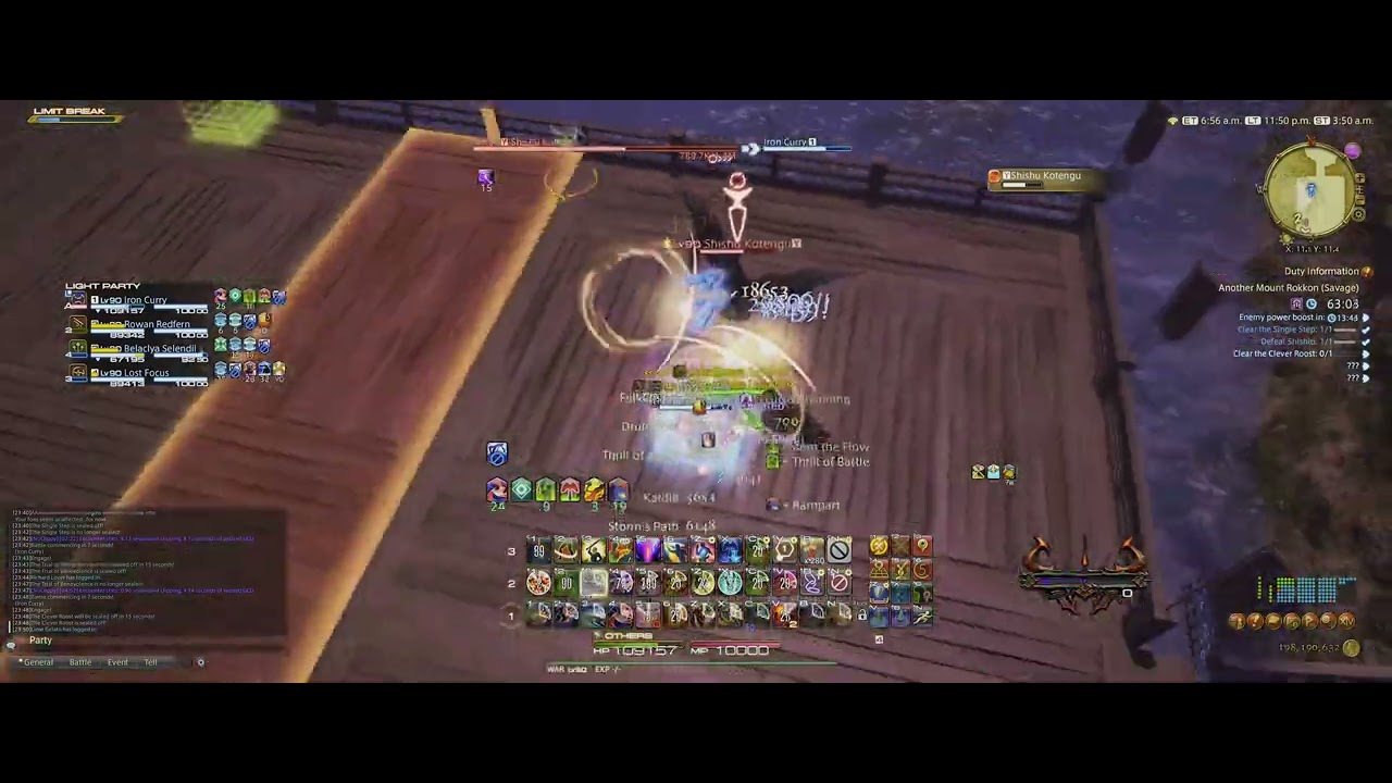 FFXIV Another Mount Rokkon (AMR) Savage Clear WAR Tank PoV Ultrawide