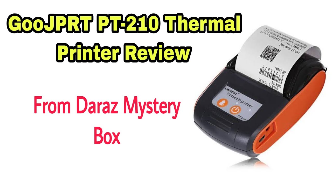 GooJPRT PT-210 Thermal Printer Review and How to use it.