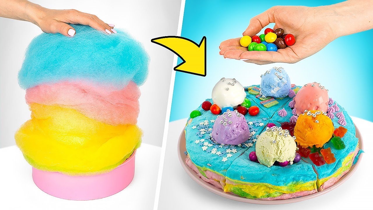 Ein Paradies für Naschkatzen: Zuckerwatte-Kuchen!