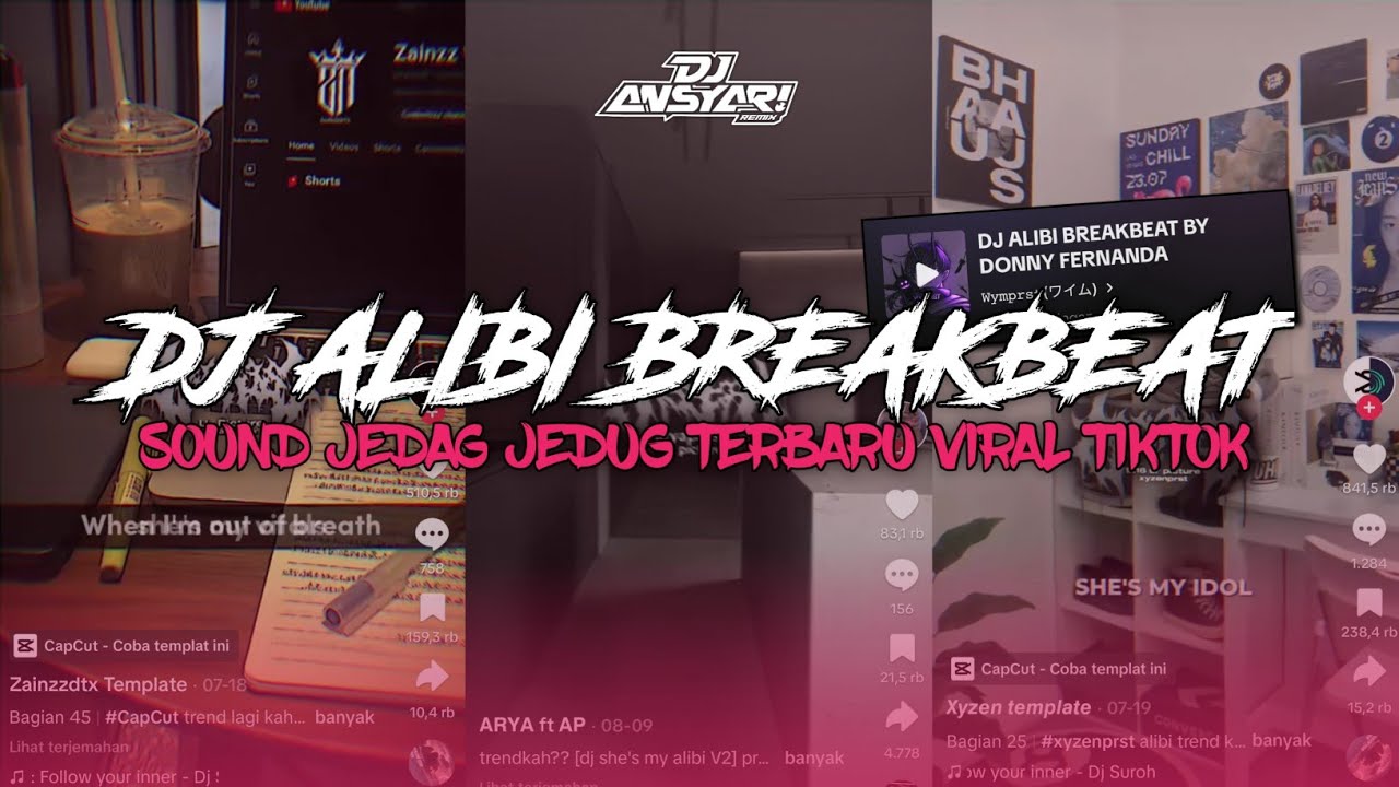 DJ ALIBI BREAKBEAT SPEED UP + REVERB  SOUND [DJ HERJUANA] KANE VIRAL TIKTOK 2024
