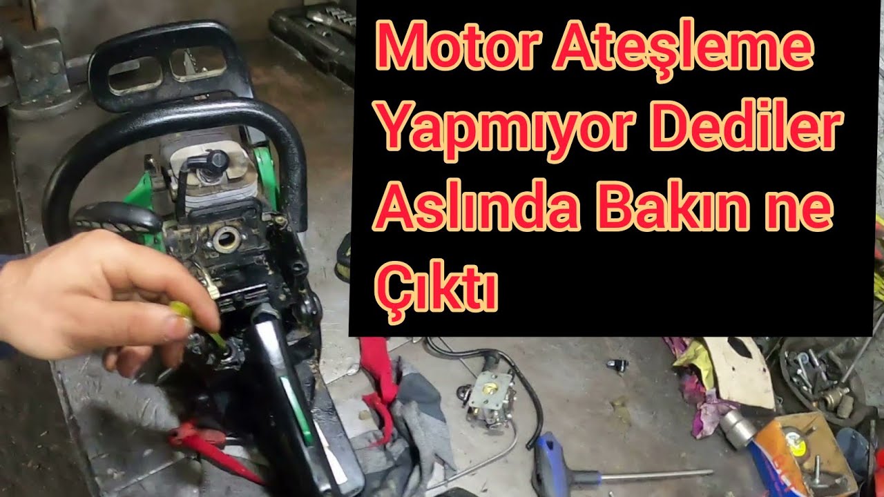 Motorlu Testere Ateşleme Yapmıyor dedi Bakın ne çıktı / How To Fix The Chainsaw Is Not Working