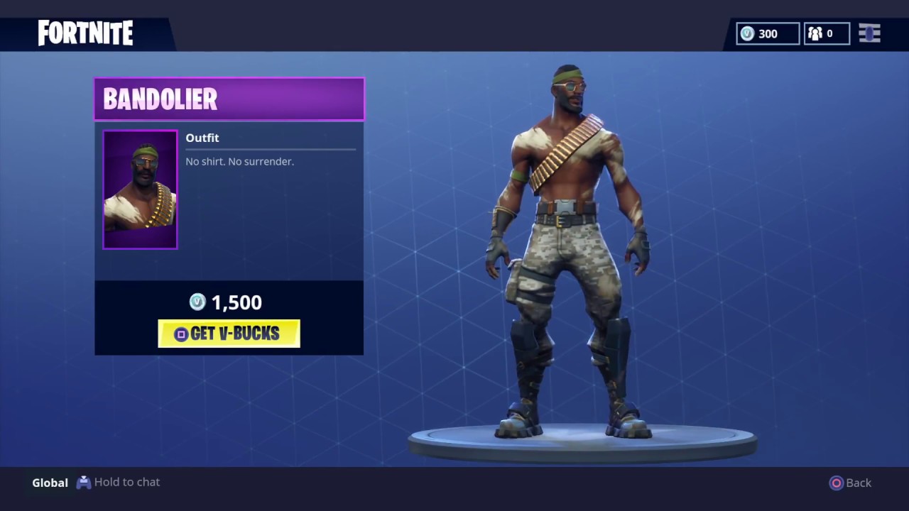 Fortnite: Battle Royale - New Skin and Pickaxe - Bandolier, Stop Axe