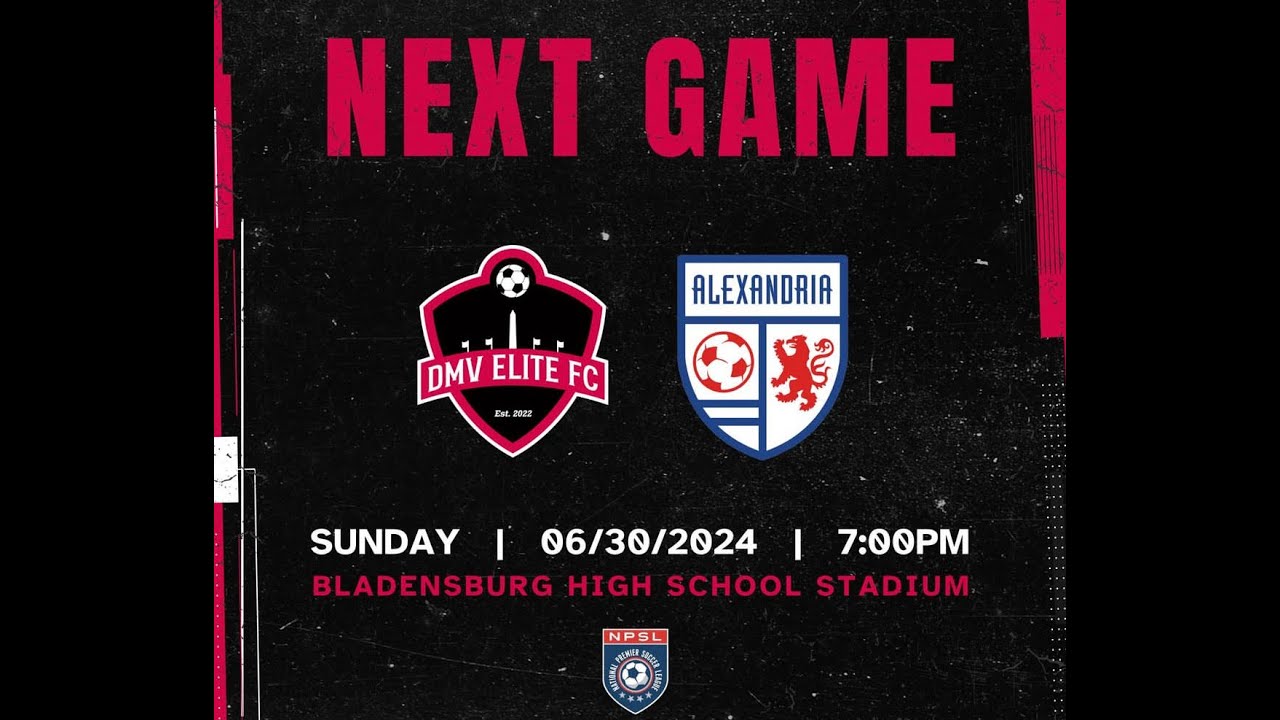 *Reschedule* NPSL Mid Atlantic LIVE:  DMV Elite FC vs Alexandria Reds