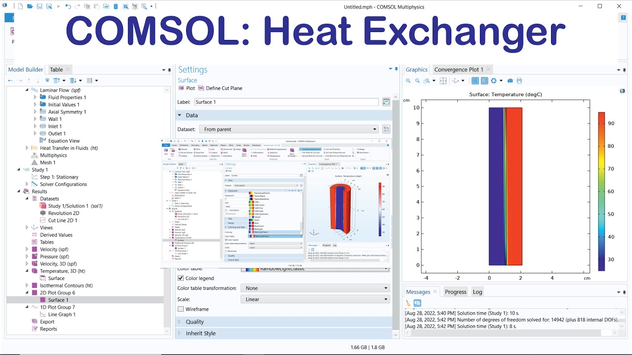 COMSOL: Heat Exchanger