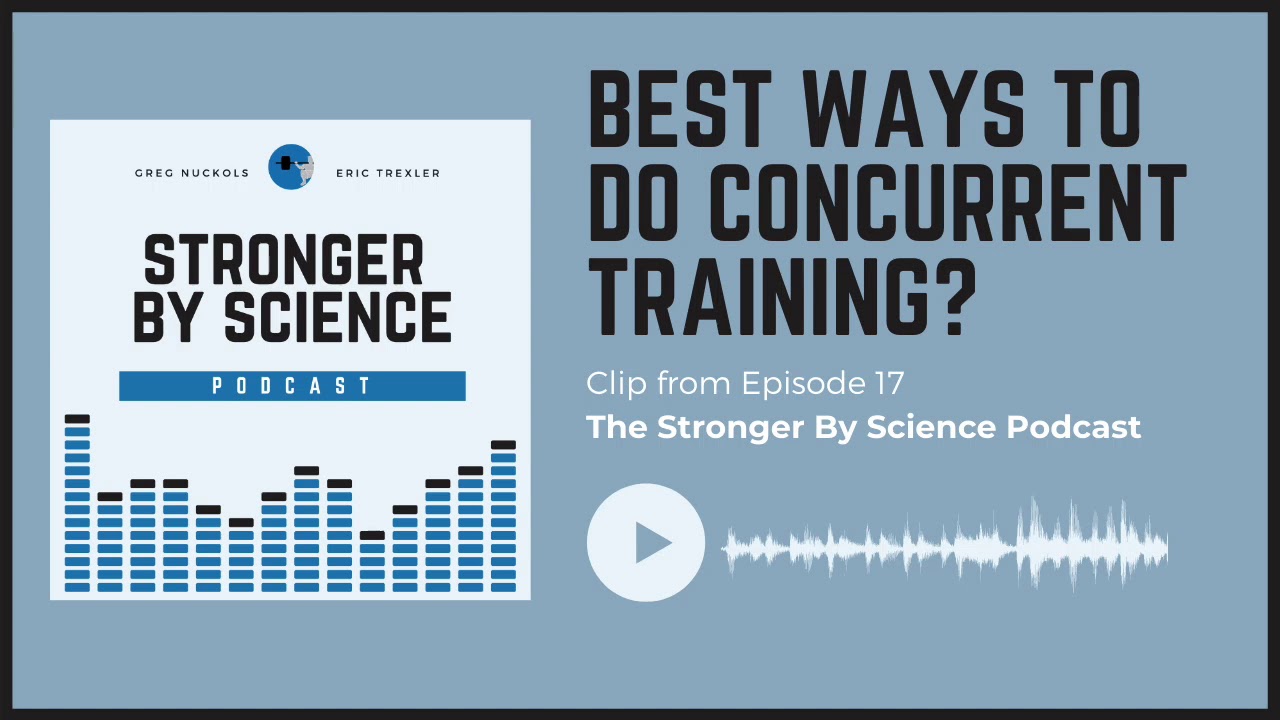 Best Ways to Do Concurrent Training